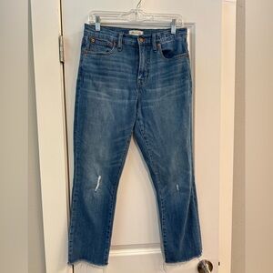 Madewell The High Rise Crop Slim Boyjean Size 26